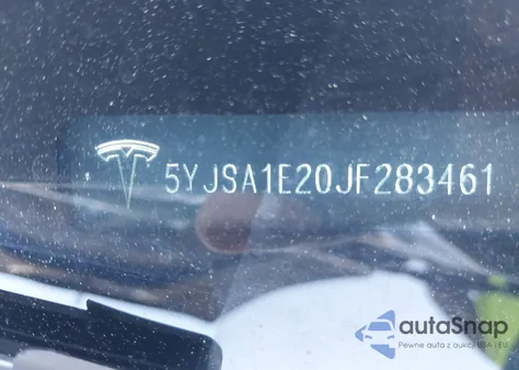 2018 Tesla Model S 100D/75D/P100D из США, поврежденный, VIN 5YJSA1E20JF283461